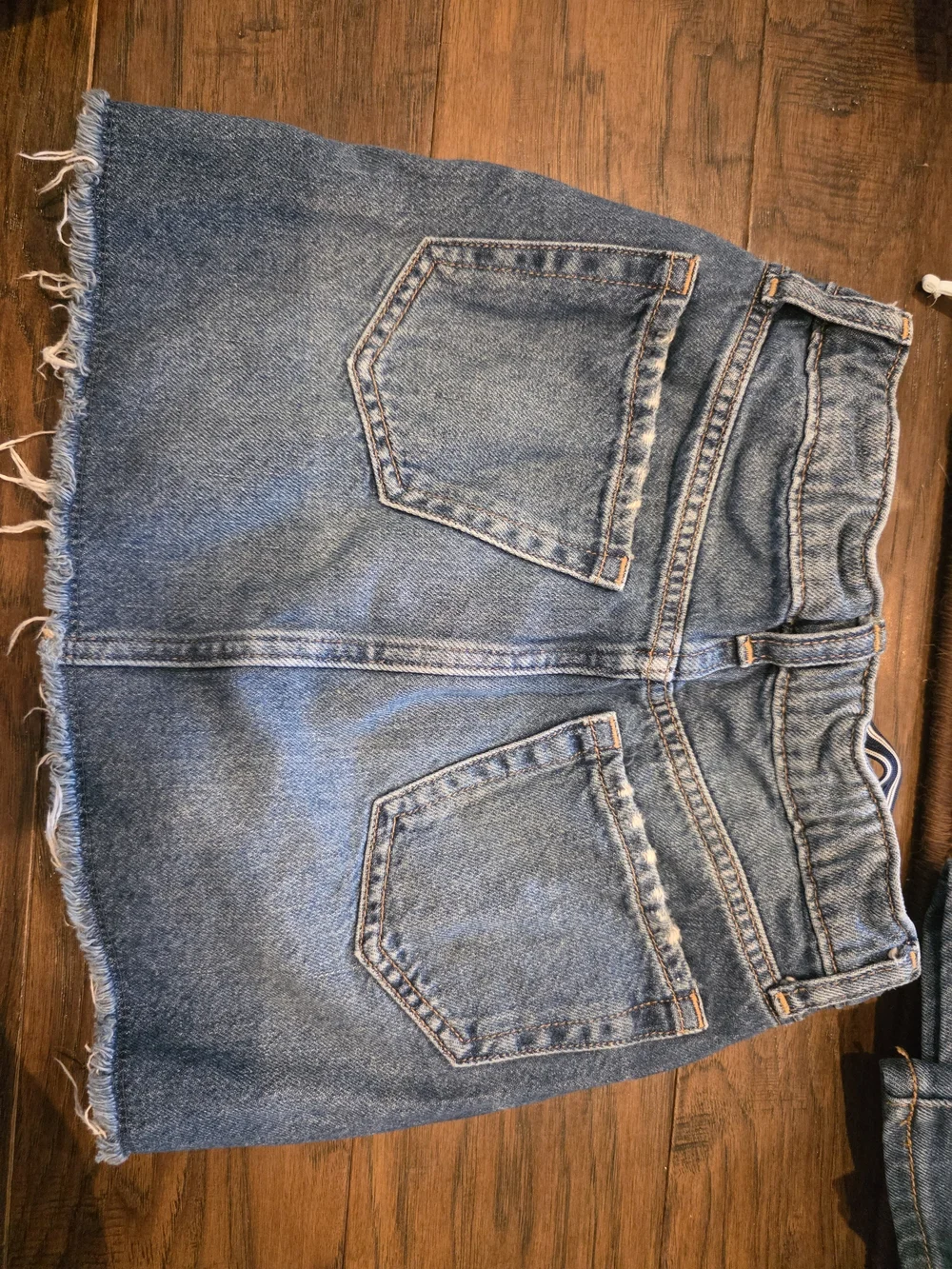 GAP Distressed Blue Denim Skirt SIZE 8